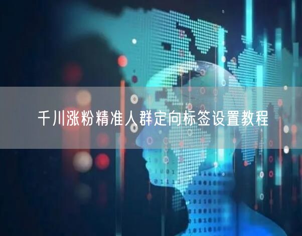 千川涨粉秘籍：精准人群定向标签设置全攻略