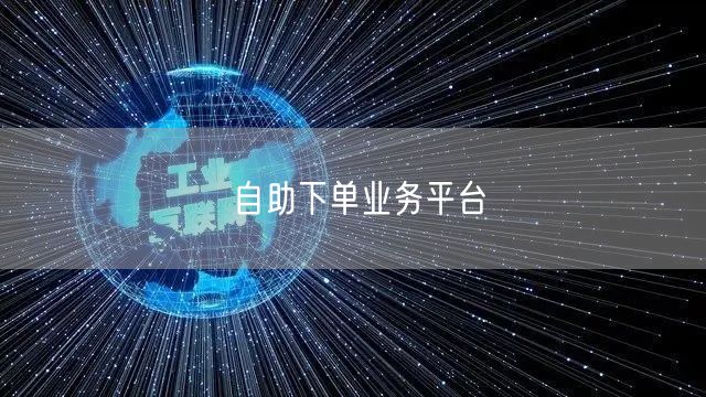 自助下单业务平台