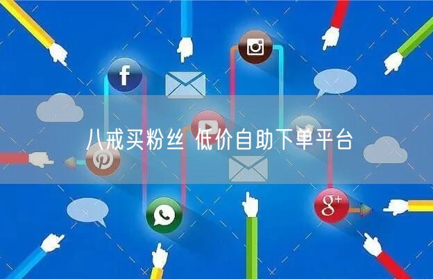 八戒买粉丝 低价自助下单平台