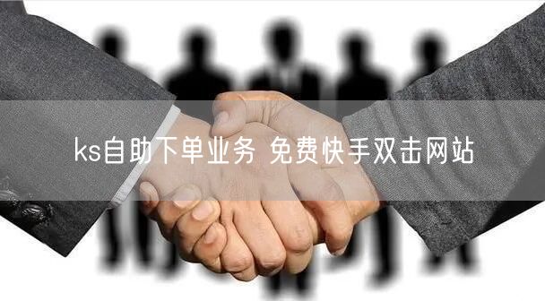 ks自助下单业务 免费快手双击网站