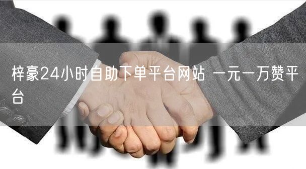 梓豪24小时自助下单平台网站 一元一万赞平台